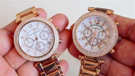 mk authentic vs fake watch|michael kors watch look alike.